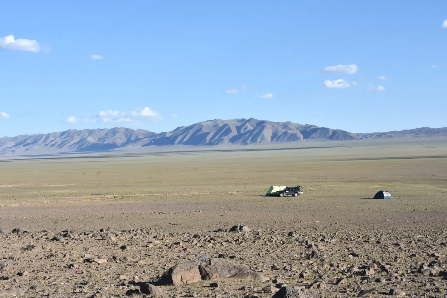 Mongolië kamperen buiten de massa